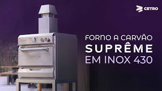 Forno a Carvão Suprême em Inox 430