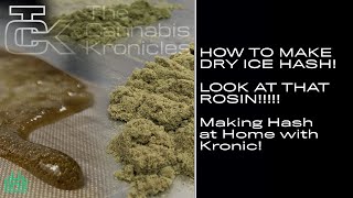 HOW TO MAKE DRY ICE HASH! LOOK AT THAT ROSIN!!! HOW TO MAKE IT YOURSELF AT HOME!