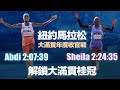 紐約馬拉松 大滿貫年度收官 Abdi 2:07:39 Sheila 2:24:35 解鎖大滿貫桂冠