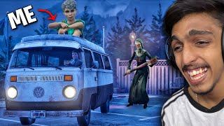RICH KID ESCAPED BY SITTING TOP OF VAN in EVIL NUN...!!