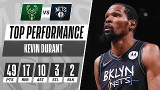 Kevin Durant's 49-PT Triple-Double Powers Nets to Game 5 W! 🤯