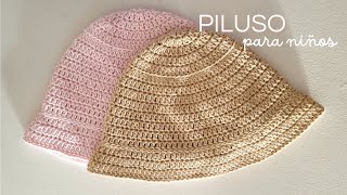 PILUSO PARA NIÑOS A CROCHET