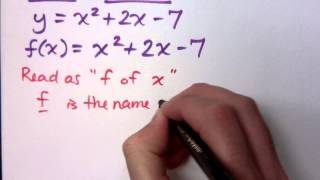 College Algebra - Part 68 (Function Notation)