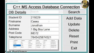 How to Connect MS Access Database in Visual C++ with Save, Update, Delete, and Search - Part 3 of 3