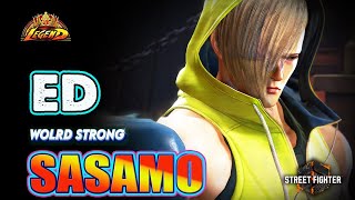 SF6 🔥 Sasamo (ED) Ridiculous \u0026 brilliant Gameplay 🔥Top High Level Ranked Match🔥SF6 DLC Replays