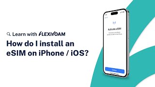 FlexiRoam Tutorial | How To Install Your FlexiRoam eSIM on iPhone