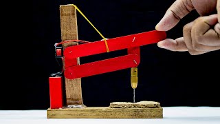 Next Level Science Project Experiments at Home!! How to Make Mini Drilling Machine by Inventor