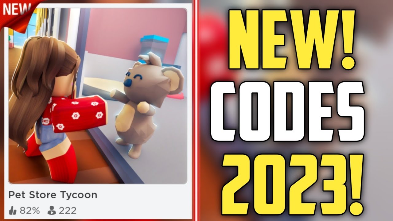 FUTURE CODES!! | *NEW* ROBLOX PET STORE TYCOON CODES 2023! - YouTube