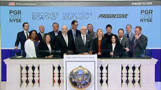 Discover Boating New York Boat Show®, with Progressive Insurance® Rings The Closing Bell®