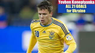 Yevhen Konoplyanka ◉ All 21 Goals for Ukraine 🇺🇦