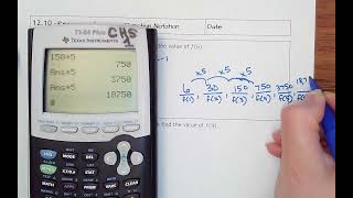 12.10- Recursive Sequence Function Notation