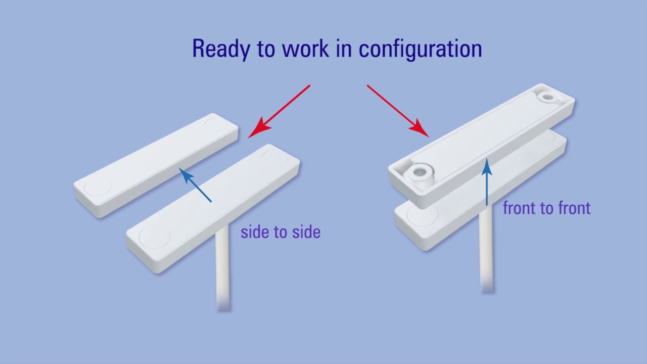 Flat Magnetic Contact Alarmtech Mc 740 Pe Youtube