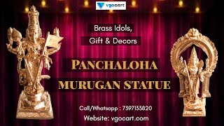 Panchaloha Murugan Idols- Antique, Decors and Gift Statues Shop #PalaniMurugar #vgocart #coimbatore