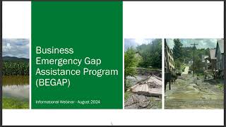 Business Emergency Grant Assistance Program (BEGAP) 2024 Relaunch Webinar (8.27.2024)