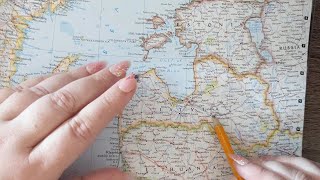 ASMR ~ Aizkraukle, Latvia History \u0026 Geography ~ Soft Spoken Map Tracing Google Earth