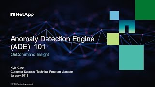 Anomaly Detection Engine ADE 101