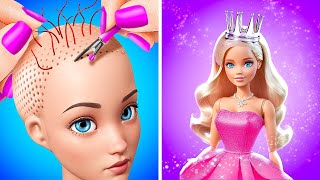 Dirty Barbie Transforms into a Stunning Princess ✨ Royal Makeover Doll Hacks