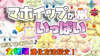 【ポケモン剣盾】色違いマホミル・マホイップ キャンプのかわいいシーンまとめ！進化方法も全種類紹介！【ソード＆シールド】