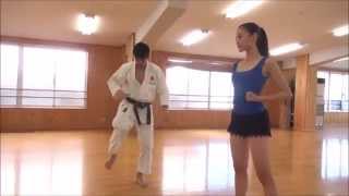 Ballerina Meets JKA Karate - Beginner Training With Tatsuya Naka