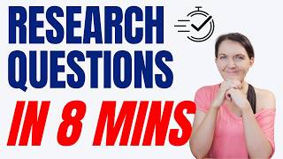 Need to learn how to write research questions? Use this quick strategy with templates and examples