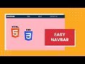 Easy Navigation Bar using HTML and CSS