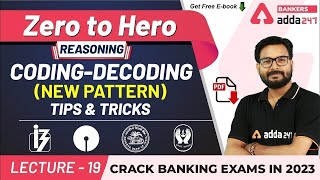 New Pattern Coding Decoding Reasoning Tricks | Adda247 Banking Classes | Lec #19