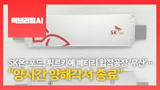 [백브리핑AI] SK온-포드, 튀르키예 배터리 합작공장 ‘무산’…”양사간 양해각서 종료”