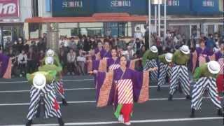 ぬまづ熱風舞人（沼津市）よさこい東海道2012　前日祭・JR駅前演舞