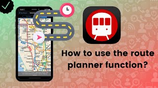 How to use the route planner function on New York Subway MTA Map?