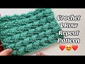 CROCHET WAVE STITCH - 1 ROW PATTERN