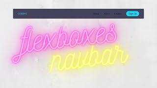 Flexbox Navbar with Hover Effects|Only HTML & CSS