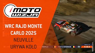 Neuville urywa koło! [CRASH] |#WRC Rajd Monte Carlo 2025