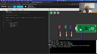 Raspberry Pi Pico Tutorial - 2.💡Control Multiple LEDs with MicroPython using the Wokwi simulator