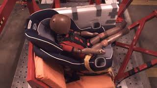 Graco Extend2Fit - Front-facing crash test for our runner-up pick for convertible car seats