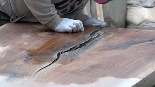 How to Make Epoxy Resin Wood Slab Table