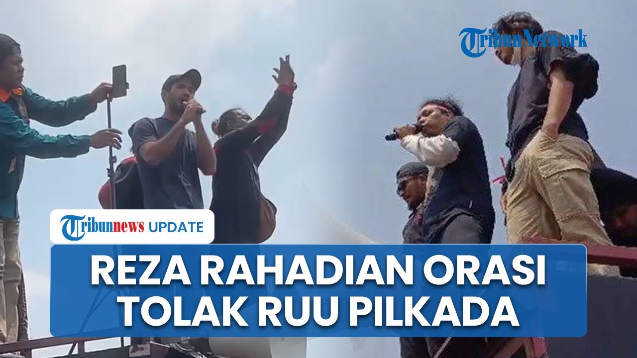 Reza Rahadian Terjun Demo Di DPR, Sampaikan Orasi Soal RUU Pilkada ...