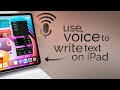 How to Use Voice to Write Text on iPad (tutorial)
