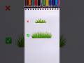How to draw grass @sreebaviart #drawing #grass #art #real #trending #shorts #cute