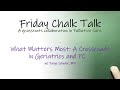 What Matters Most: A Crossroad in Geriatrics and PC