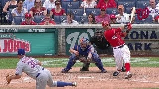 NYM@WSH: Desmond singles to center, plates Werth