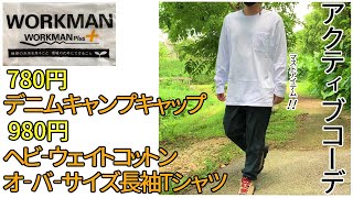 【ワークマン】ヘビーウェイトコットンオーバーサイズ長袖Tシャツとトラベルストレートパンツ・アーバンハイクでアクティブコーデが決まる！！2021年秋冬もヘビロテ間違いなしのコスパ最強ロンT！！