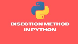 Bisection Method in Python #rlanguagestatistics #python