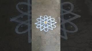 Very simple and easy kolam/small rangoli kolam/trending kolam #shorts #kolam #rangoli #muggulu