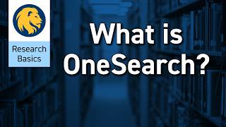 What Is One Search? | Tutorial
