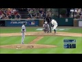 cle@det kinsler barehands a foul ball in the dugout