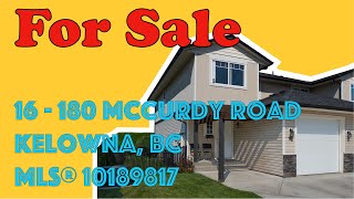 SOLD! - #16 - 180 McCurdy Road