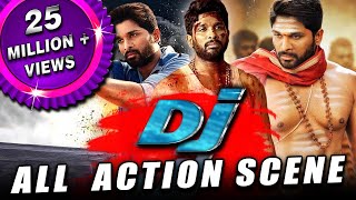 DJ All Back To Back Action Scenes Hindi Dubbed | Allu Arjun, Pooja Hegde, Rao Ramesh