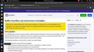 OWASP 5-Buffer Overflow ENV