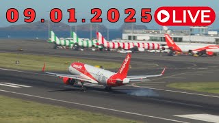 LIVE ACTION From Madeira Island Airport 09.01.2025