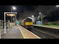 35028 clan line whistles through hassocks at speed